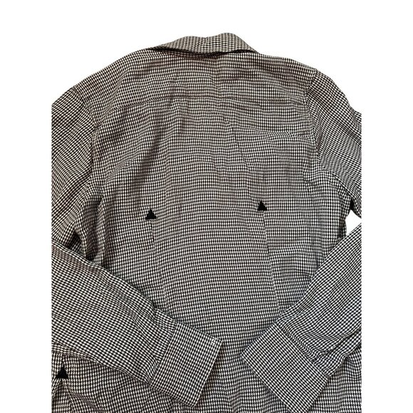Rockies Black & White Houndstooth Button Up Shirt Women's Size M - Picture 8 of 8
